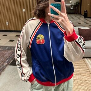 Gucci Cherry Patch Bomber Jacket